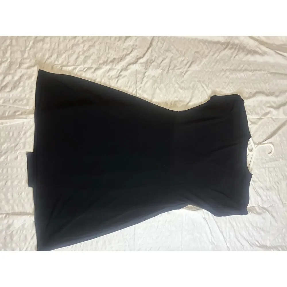 Michael Kors Front Wrap Black Dress Women's Size XL - Picture 7 of 9